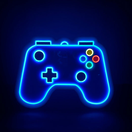 Game Controller Neon Art