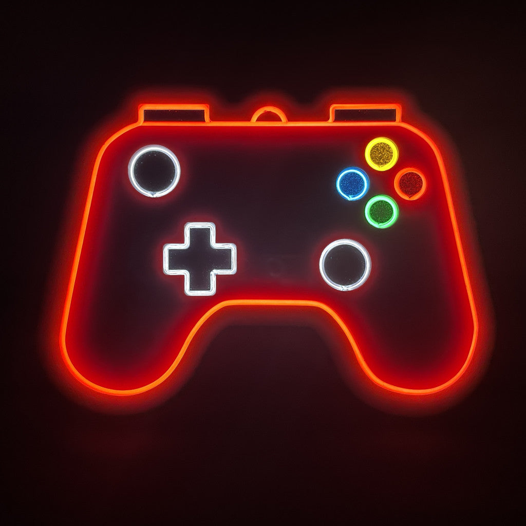 Game Controller Neon Art